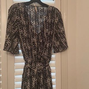 Black and Cream Jumpsuit